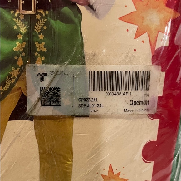 Christmas Elf Costume Set - Green and Yellow - Picture 4 of 4